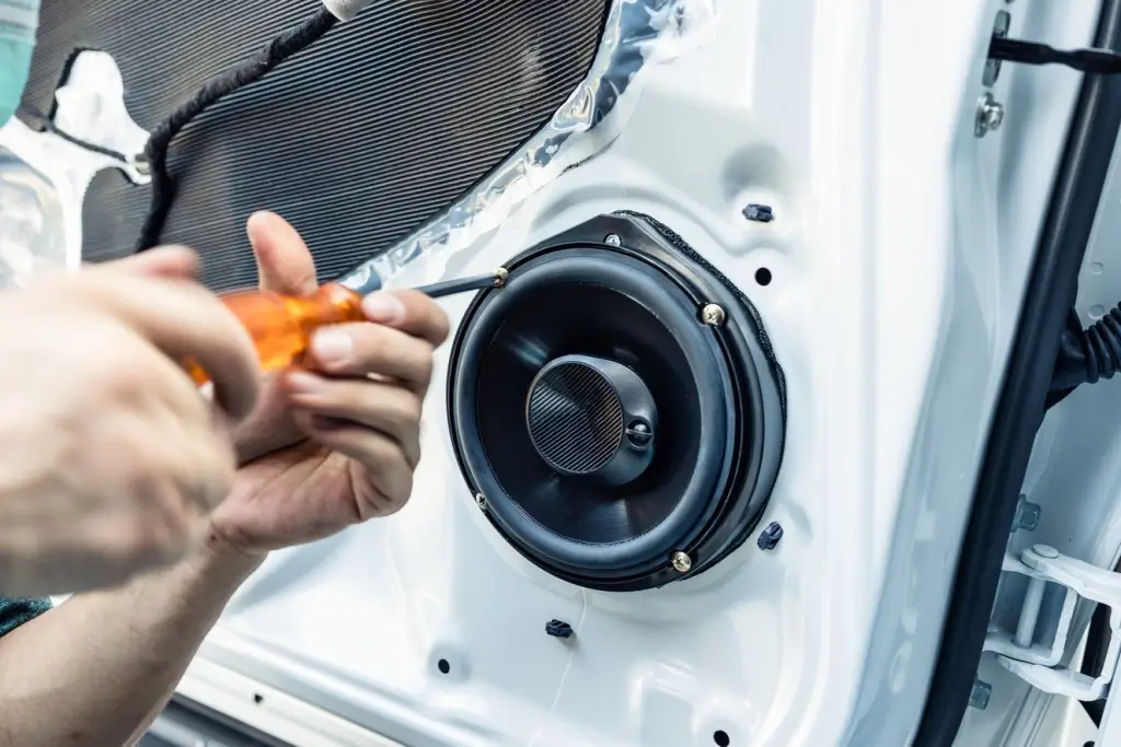 Car audio system installation